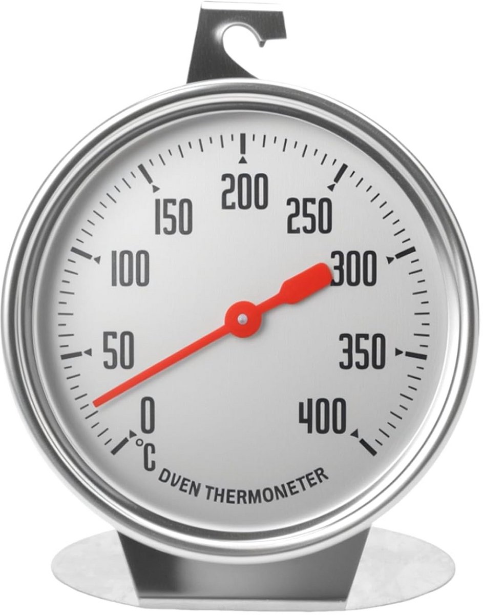 Oventhermometer RVS 0-400°C - Analoge Temperatuurmeter voor Oven en Elektrische Kookplaat