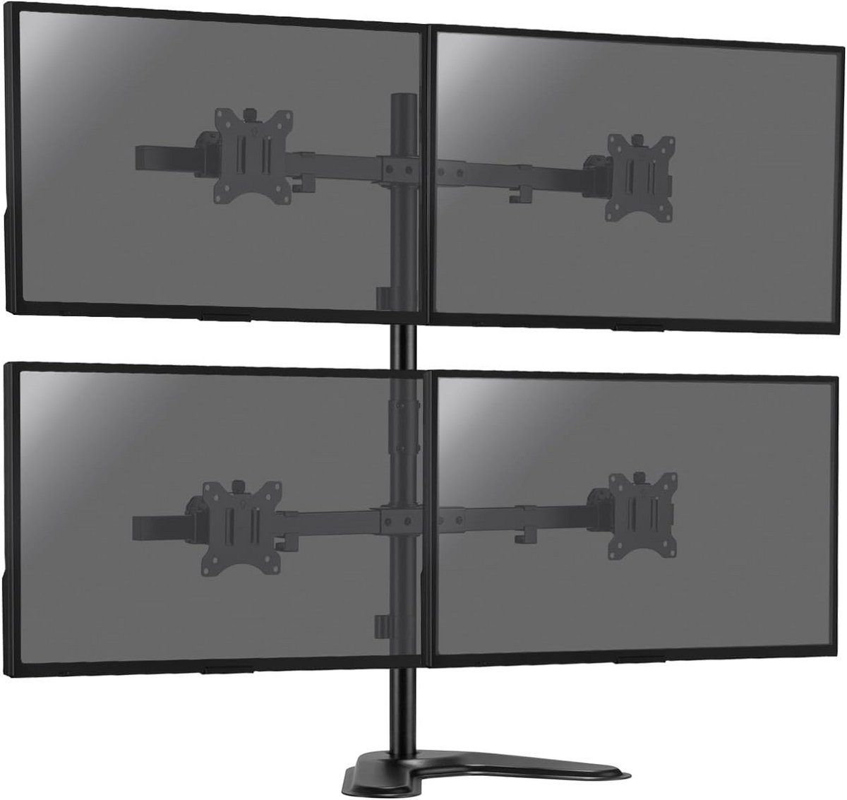 Monitorstandaard voor Vier Schermen tot 32 inch - VESA Bureaumontage