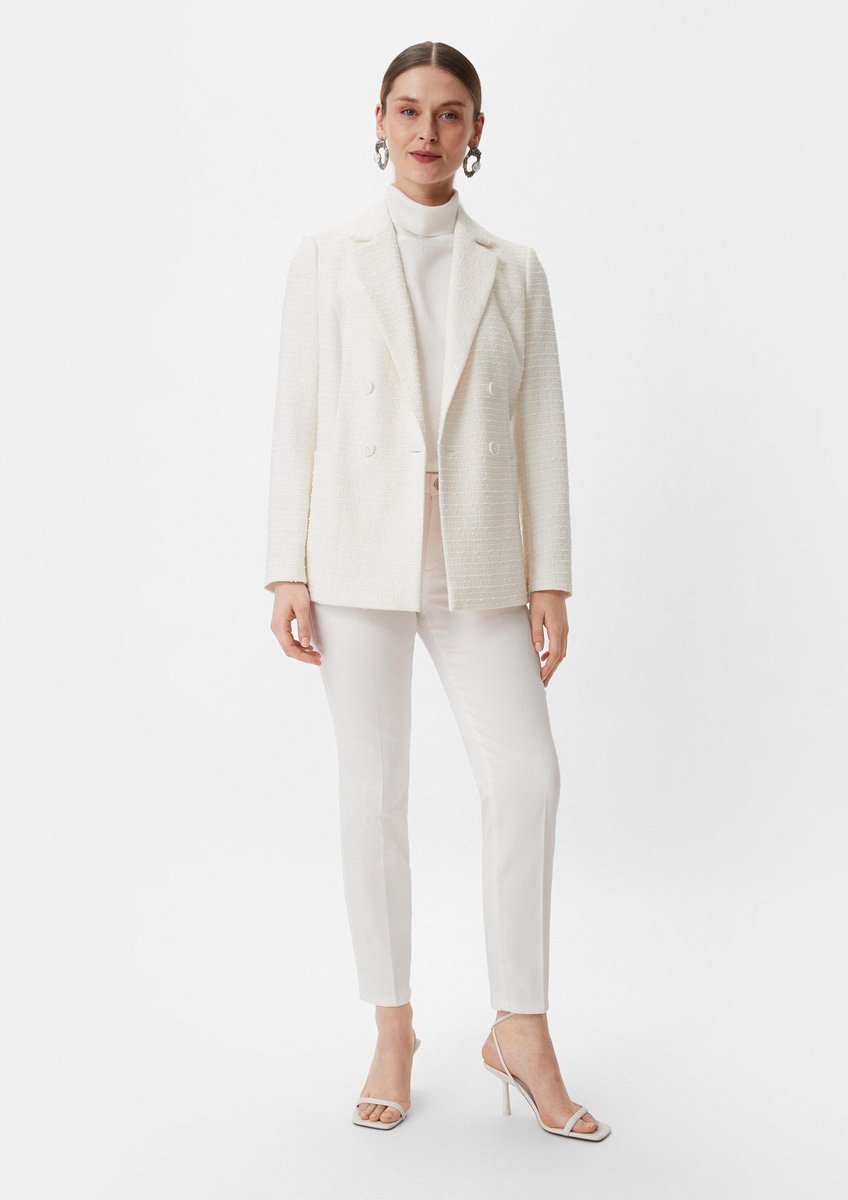 comma - female - Regular fit: broek met slanke pijp