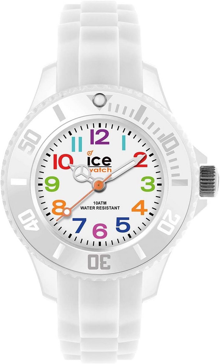 Wit Kinderhorloge met Siliconen Band voor Jongens en Meisjes - Klein Model