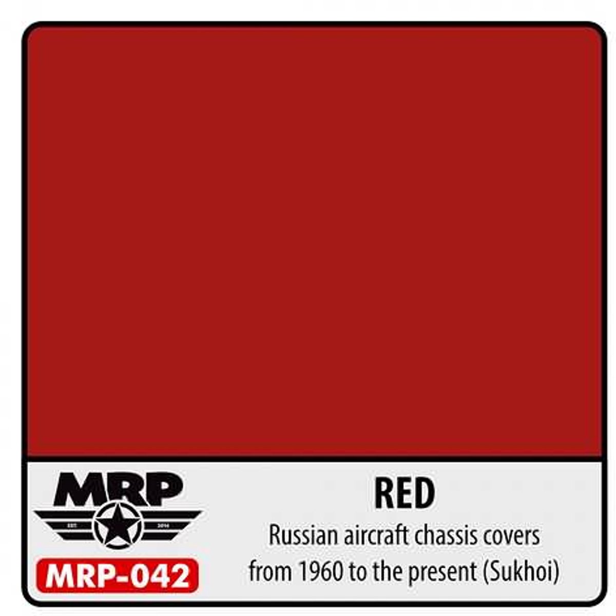 Mr. Paint MRP-042 - Red Chassis Covers SU-27, SU-35, SU-37 – 30 ml verf voor Airbrush & Detailwerk