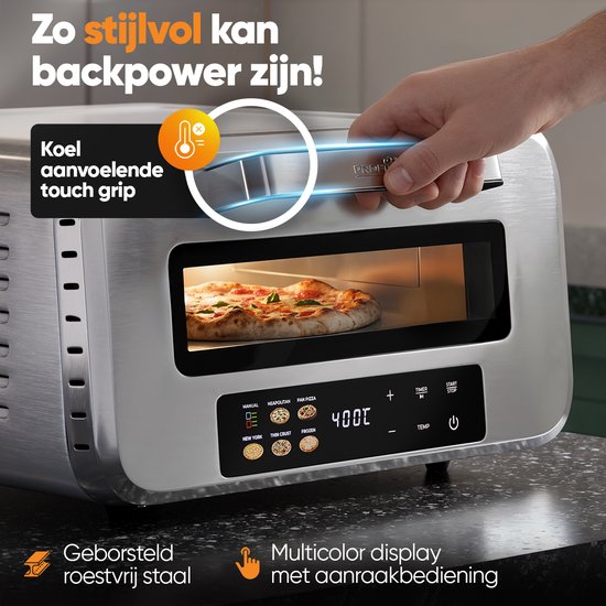 ProfiCook PO 1323 - Pizza Oven Elektrisch 100 / 400°C - met Pizzasteen — afbeelding 3