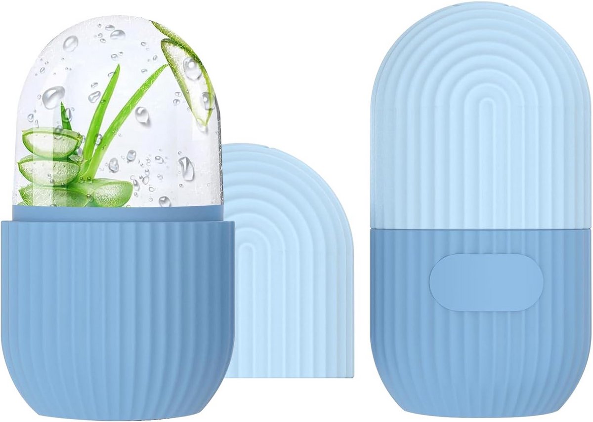 Gezichtsroller Massage Ijs Roller Koeling Blauw