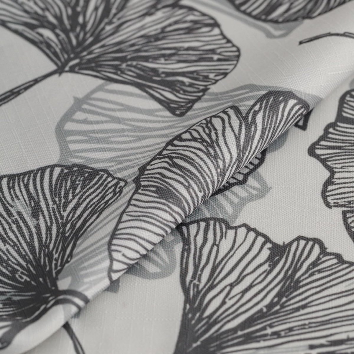 Tafelkleed met Bladeren Design - Afwasbaar Polyester - 110 x 160 cm - Grijs