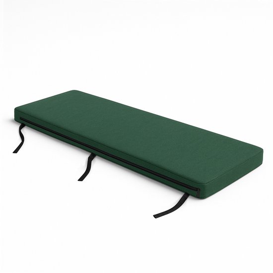 Tuinbank-kussen, waterafstotend, gewatteerd, premium kwaliteit, bankkussen, bankkussen, oplegkussen, zitkussen, bankkussen, zitkussen, (100 x 40 x 8 cm, grijs