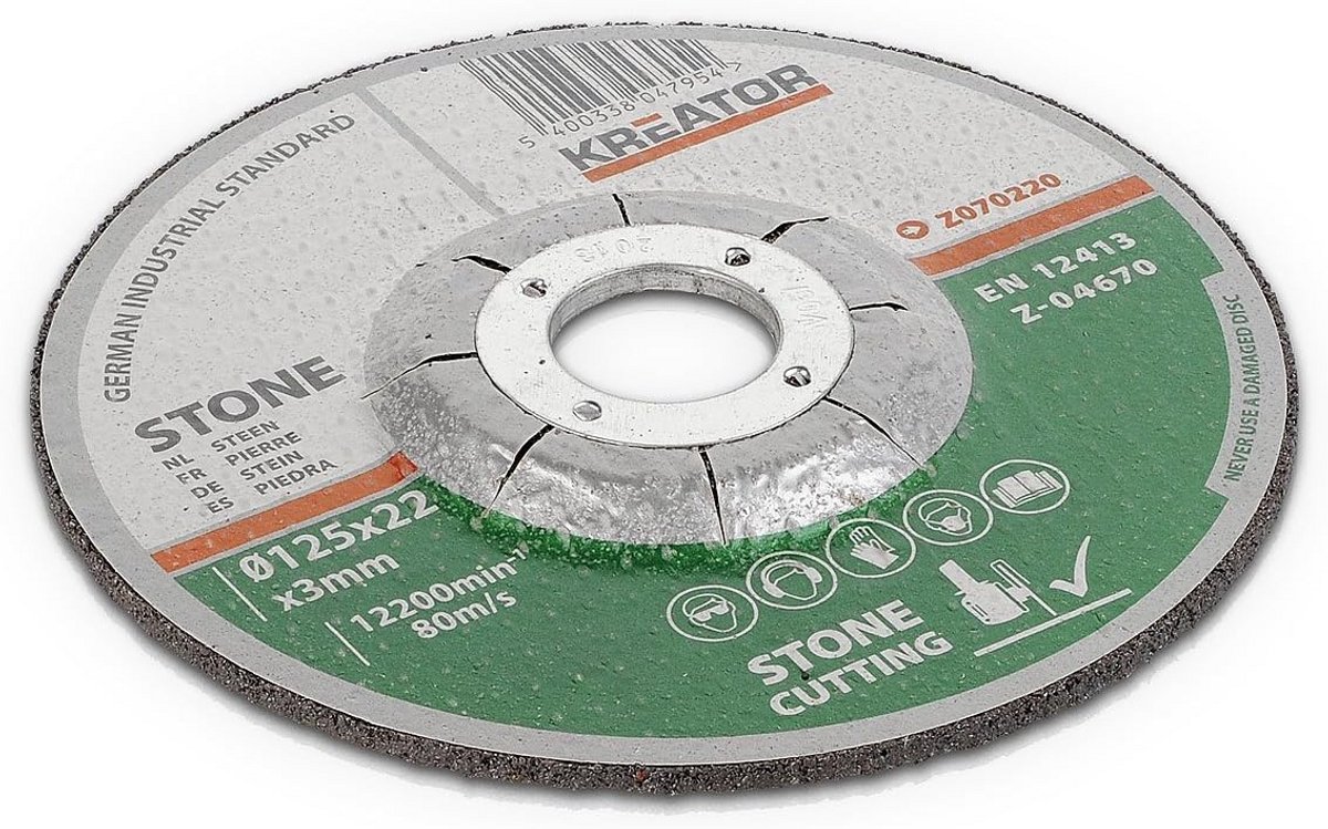 Set van 6 Diamantschijven 125mm voor Steen, Beton en Tegels - 2.5mm Dik