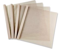 Pritogo siliconen bakmat set van 4 – 35x42 cm – Herbruikbare anti-aanbak bakvellen – Op maat te knippen – Vaatwasserbestendig