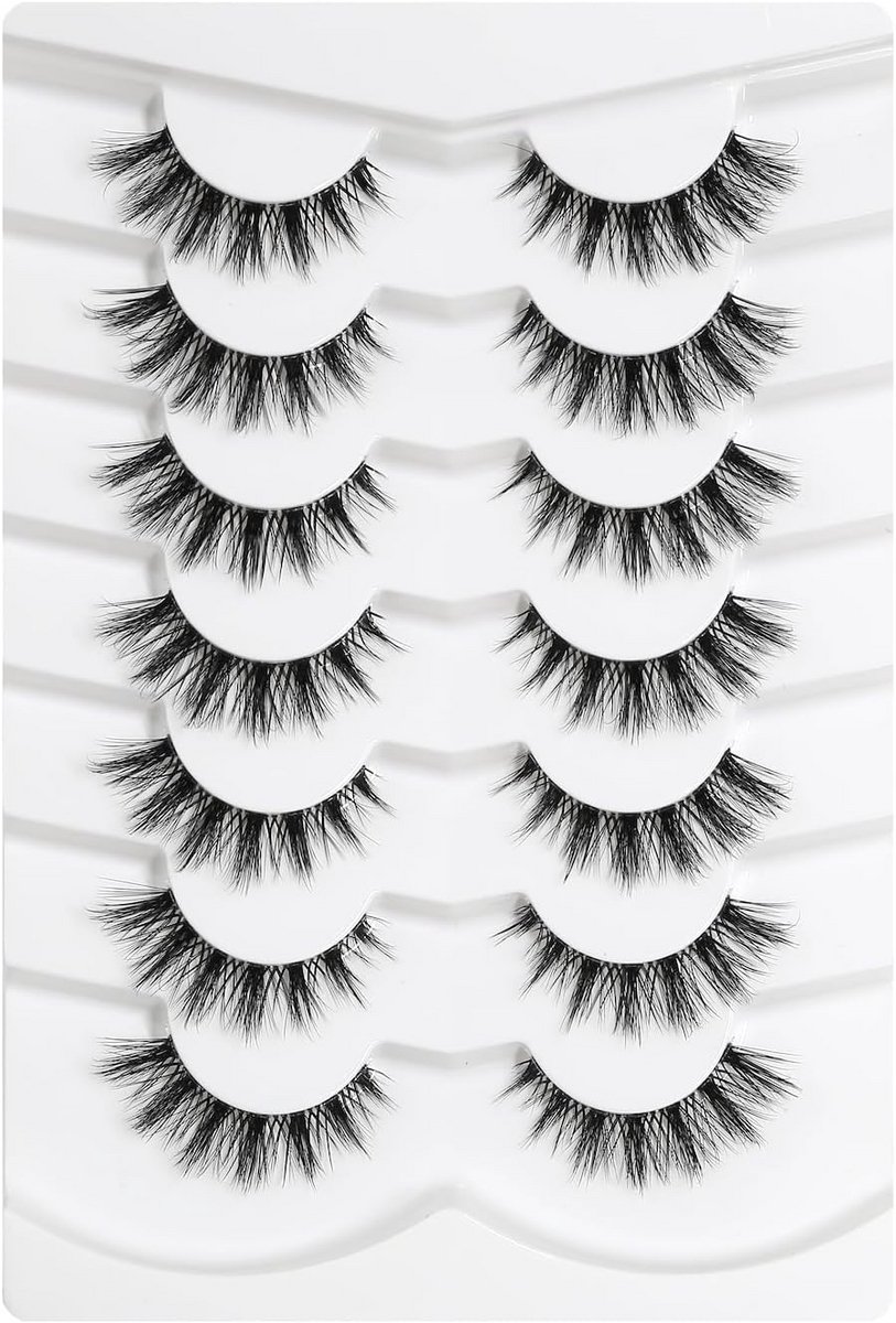 5 Paar Zachte Dunne Valse Wimpers Natuurlijke Cat Eye Look Herbruikbaar