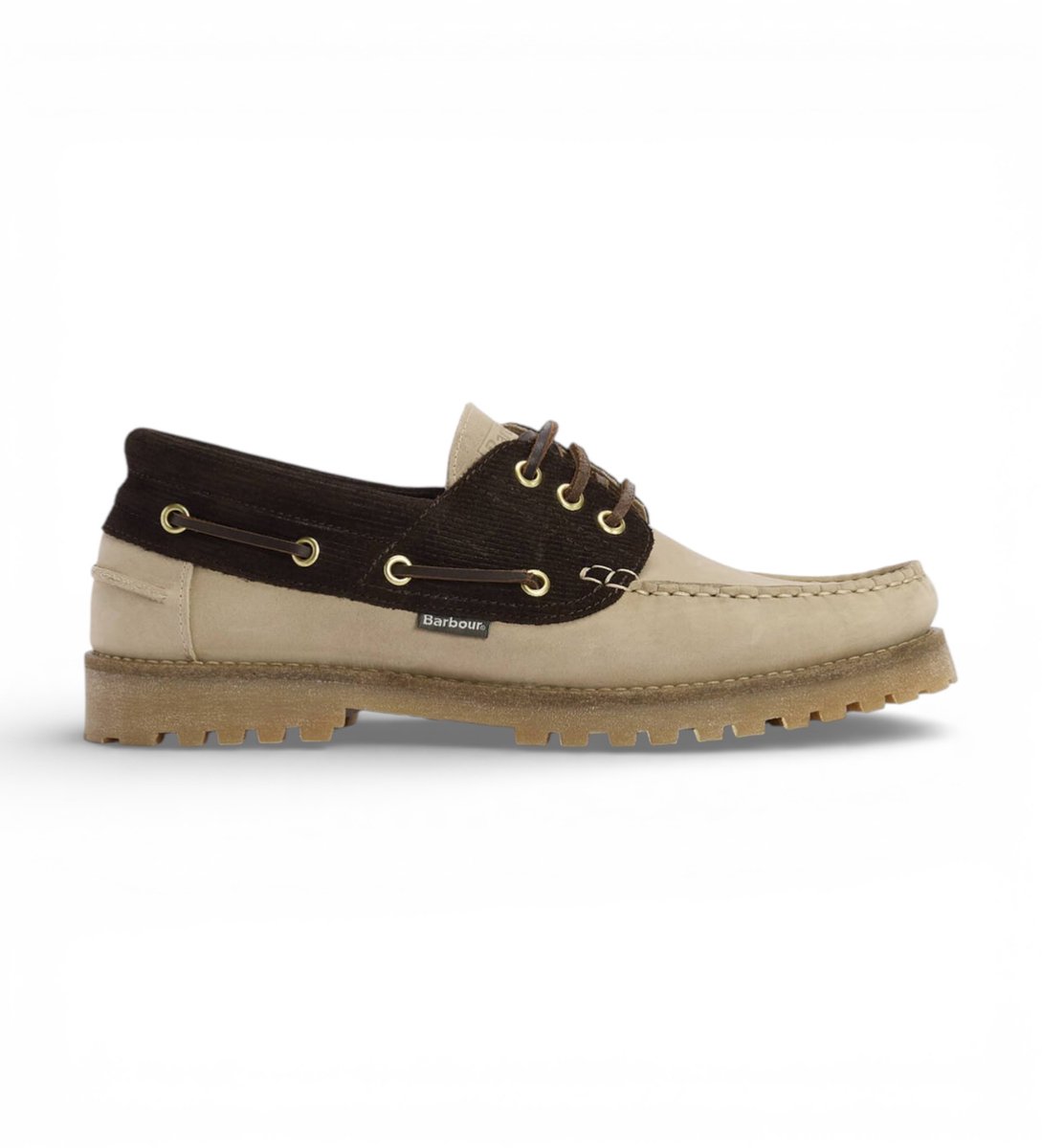 Barbour Leren dekschoenen bruin, beige