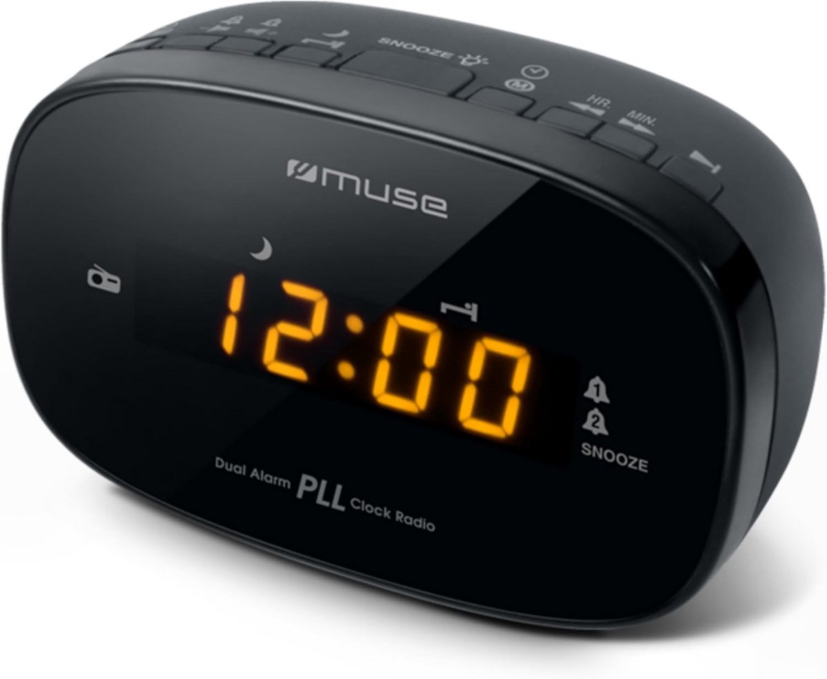 Wekker Radio met FM en Digitaal Display | Dubbel Alarm, Snooze en Dimmer
