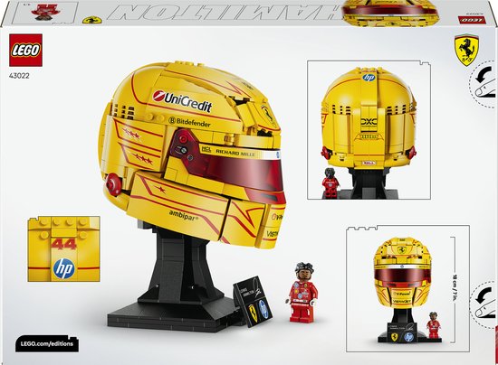 Casque LEGO Editions Scuderia Ferrari HP de Lewis Hamilton - 43022