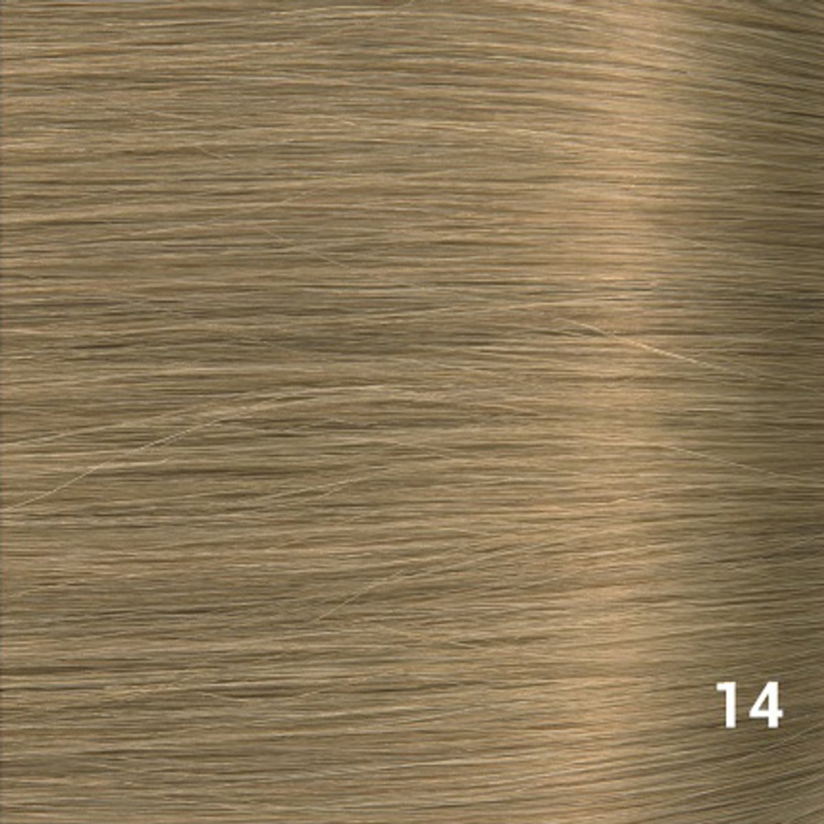 LUXHAIR LABEL BY LOTT. Premium Weft Hair Extensions – 16” / 40 cm – 110g – Warm Ash Blonde (#14) | 100 % Real Remy Human Hair Extensions Voor Volume & Lengte