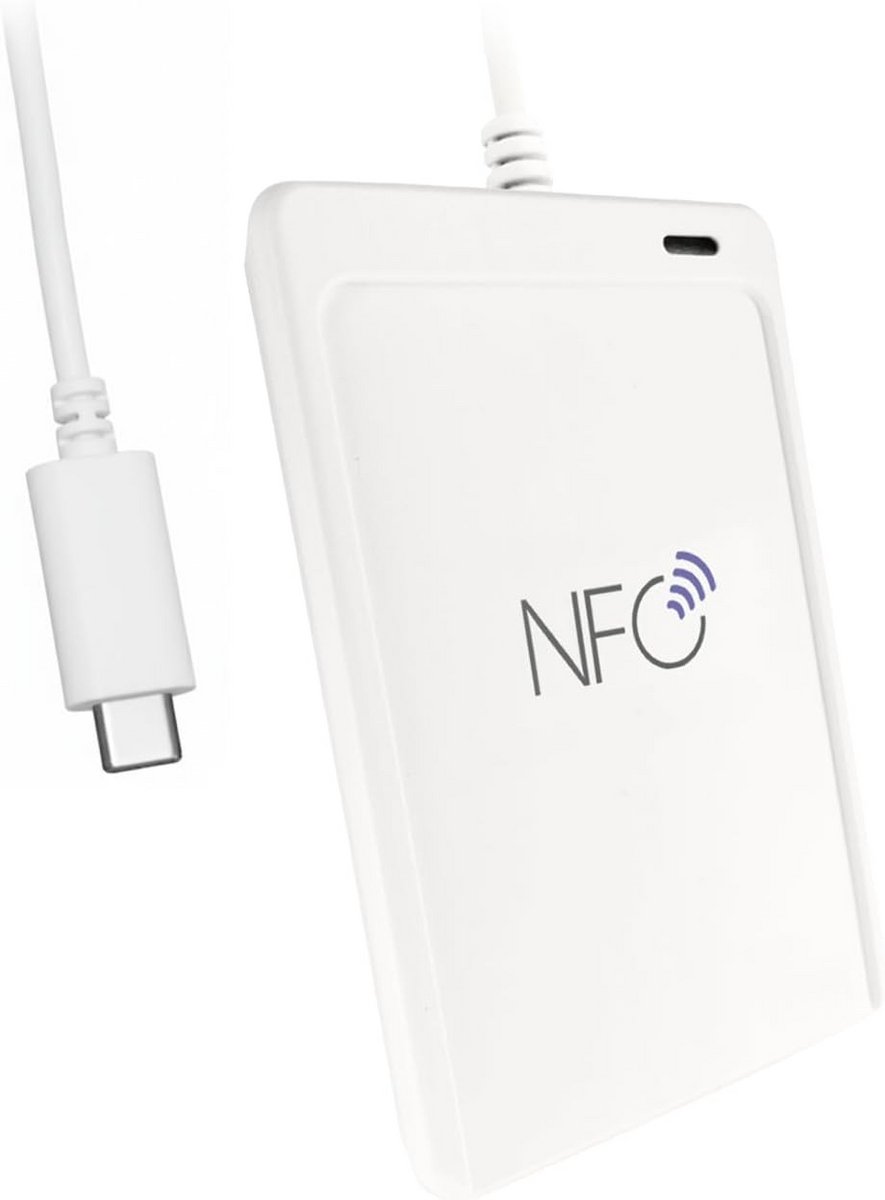 NFC Kaartlezer - Smartcard Writer - Toegangscontrole - Meerdere Standaarden - 16 x 9.5 cm
