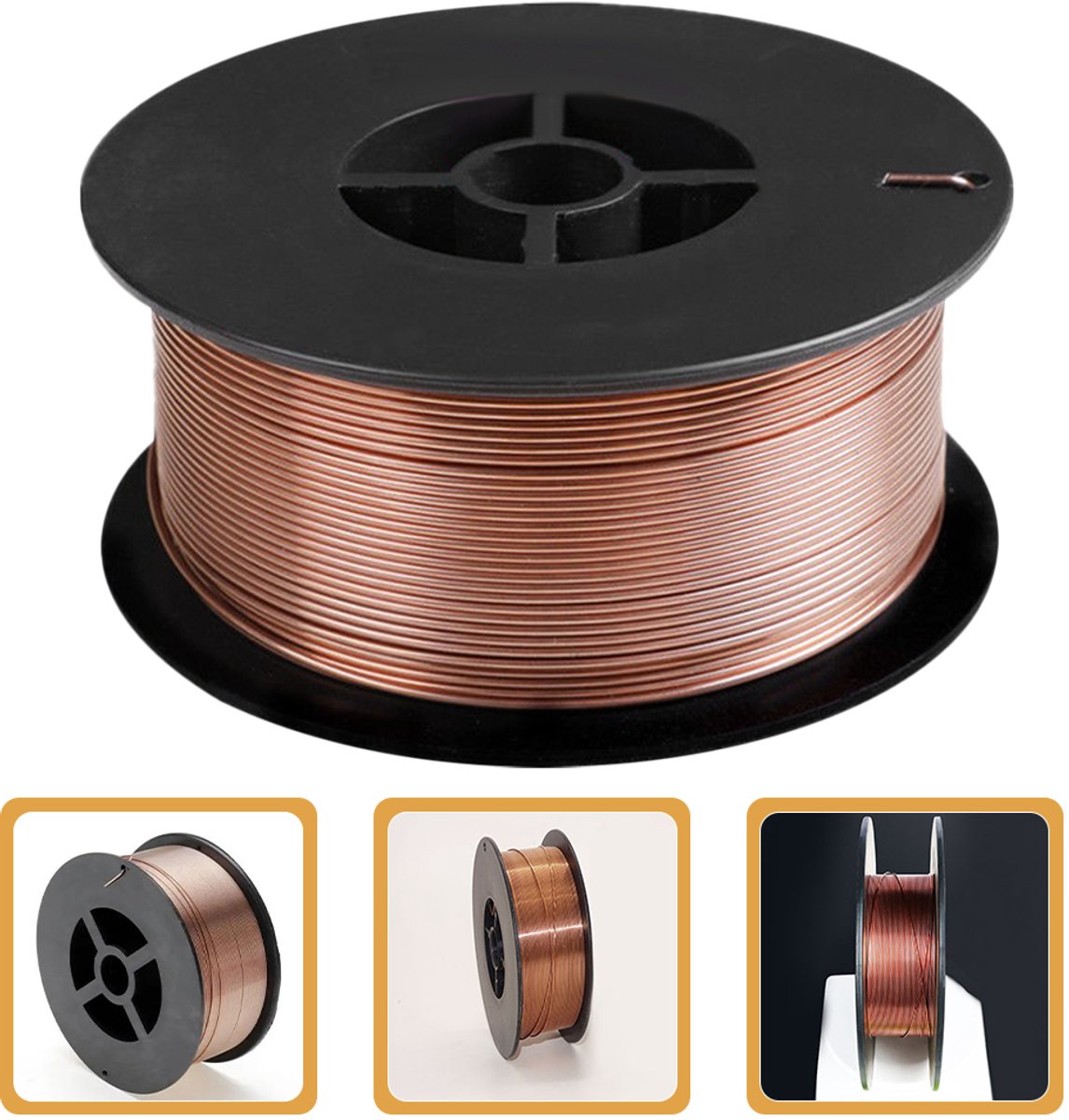 Lasdraad van Koolstofstaal voor Gasloos Lassen – 0,8 mm Vuldraad – 1 Rol – Voor MIG-lasapparaten & Algemene Reparaties