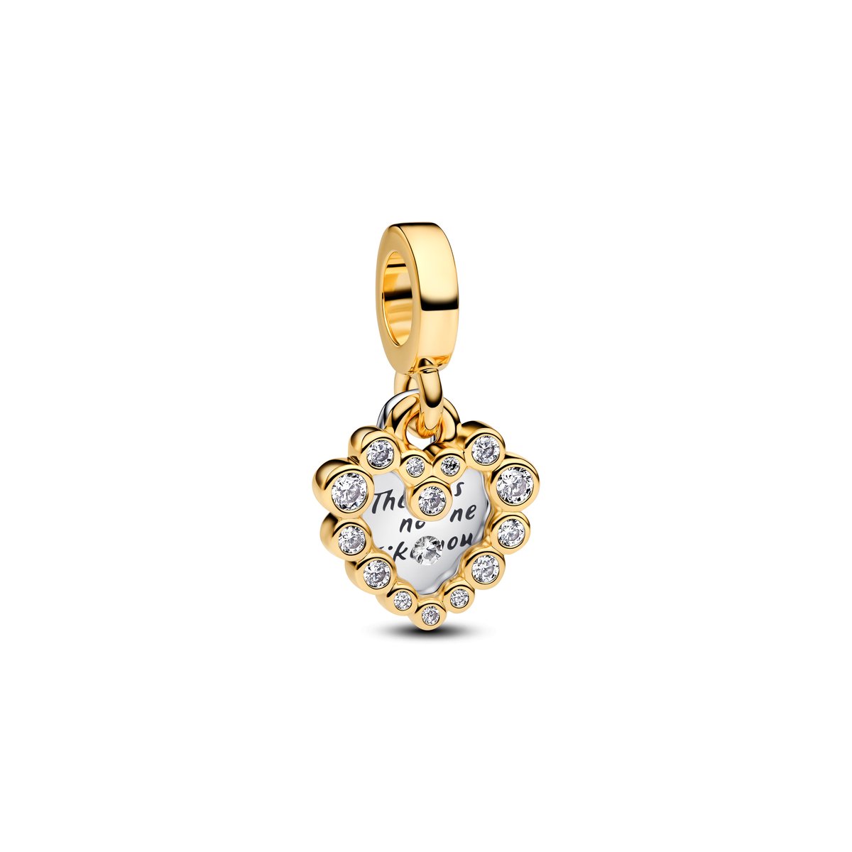 Pandora 763765C01 - Sparkling Heart Double Dangle - Bedel