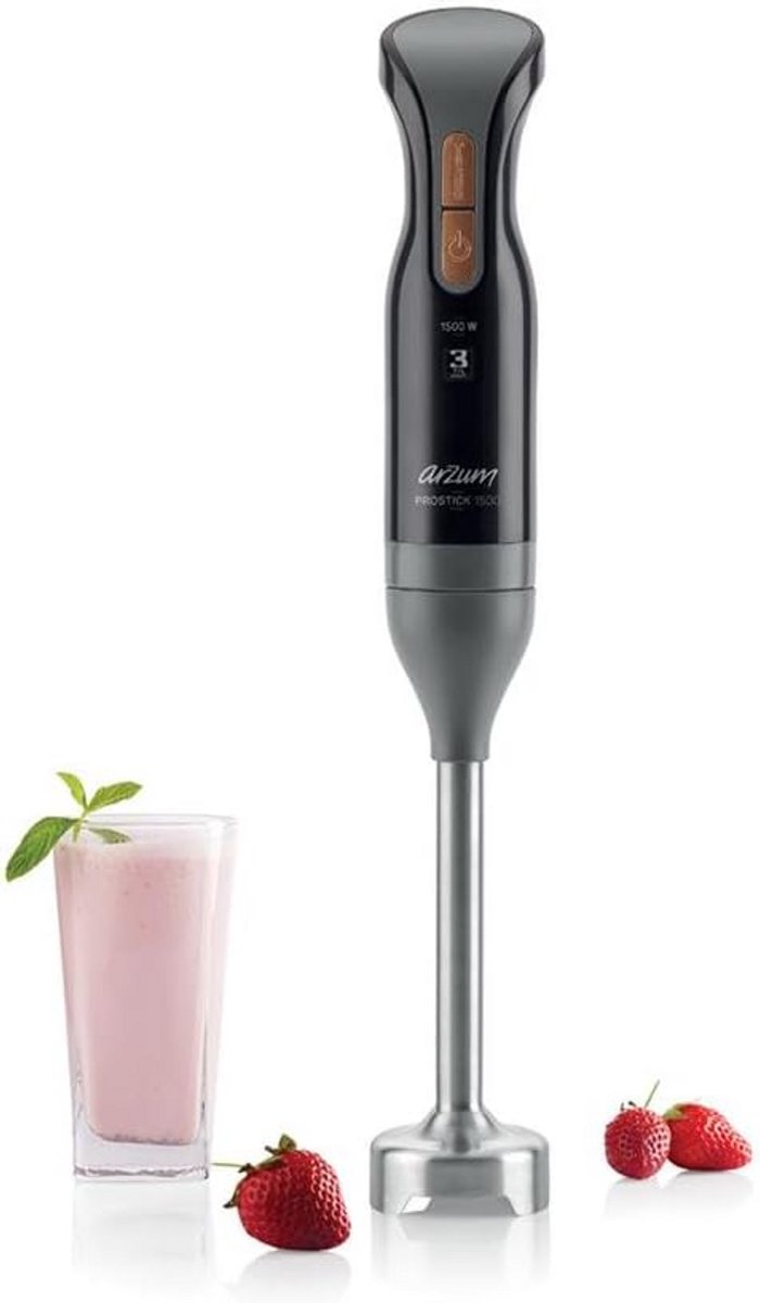 Krachtige Staafmixer Set 3-in-1 met Hakmolen en Garde - Zwart — afbeelding 4