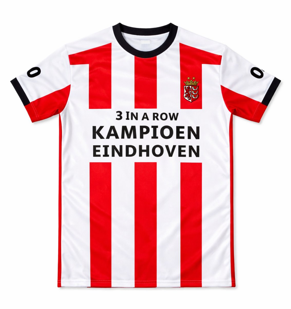 Voetbalshirt Kampioen 27 Three in a row | Eindhoven | Shirt Kampioen 2025-2026 | Geen officieel PSV Artikel | Voetbal Souvenir T-shirt Sportshirt | maat L