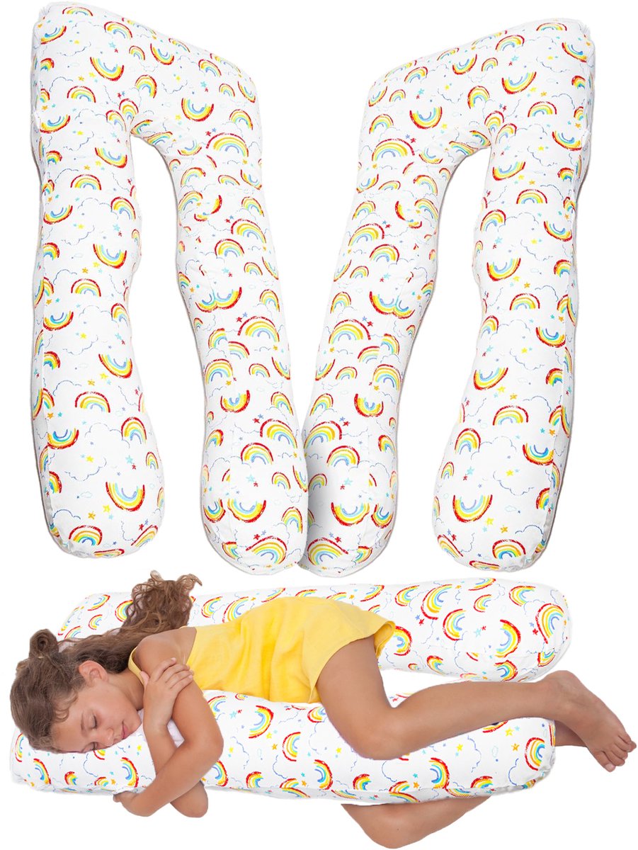 KomfortKissen™ Kids - Ergonomisch Kinderkussen - Multifunctioneel - Hoogwaardig - Kusjes van Zachte Materialen - Stimuleert Creativiteit