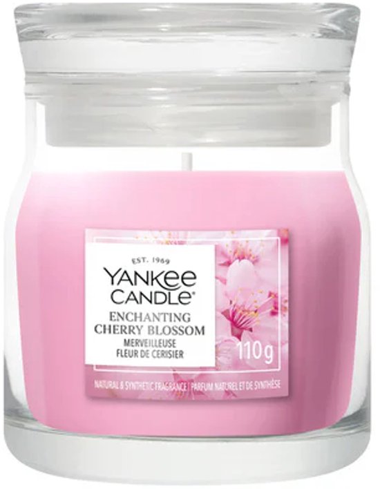 Yankee Candle - Enchanting Cherry Blossoms Small Jar Geurkaars - tot 30 branduren