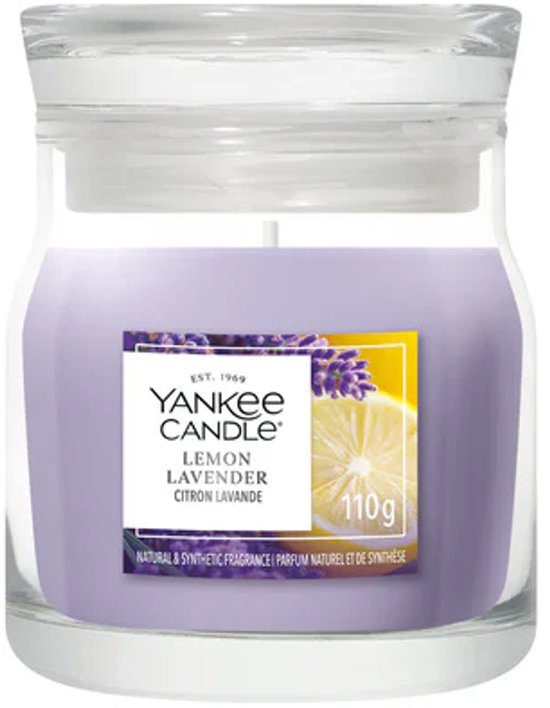Yankee Candle - Lemon Lavender Small Jar Geurkaars - tot 30 branduren