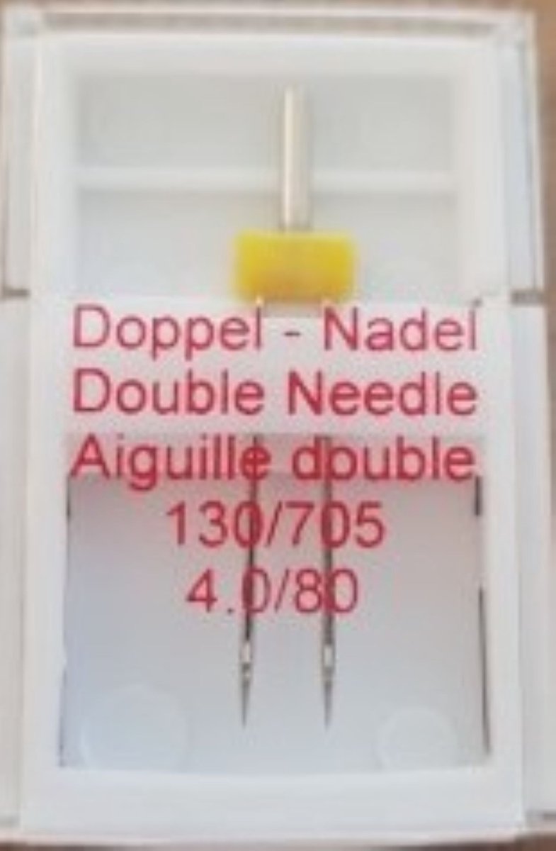 tweelingnaald - naaimachinenaald dubbel twin - 130/705 - 4/80 - 4.0/80