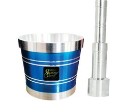 Aluminium mortier & stamper set voor kruiden, noten en mengen - keukenmasher