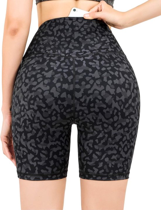 Dames Sportshorts met Hoge Taille - Ondoorzichtig - Vochtafvoerend - Vierweg-Stretch - Fitness - Yoga - Hardlopen — afbeelding 2