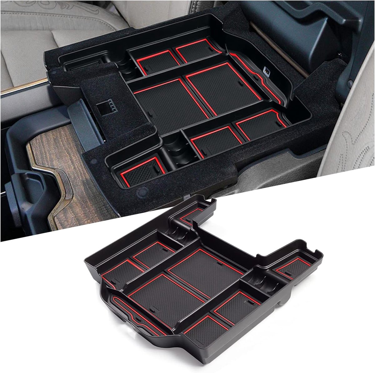 Opbergbox voor middenconsole Dodge RAM 1500 2019-2025 - handschoenenvak organizer