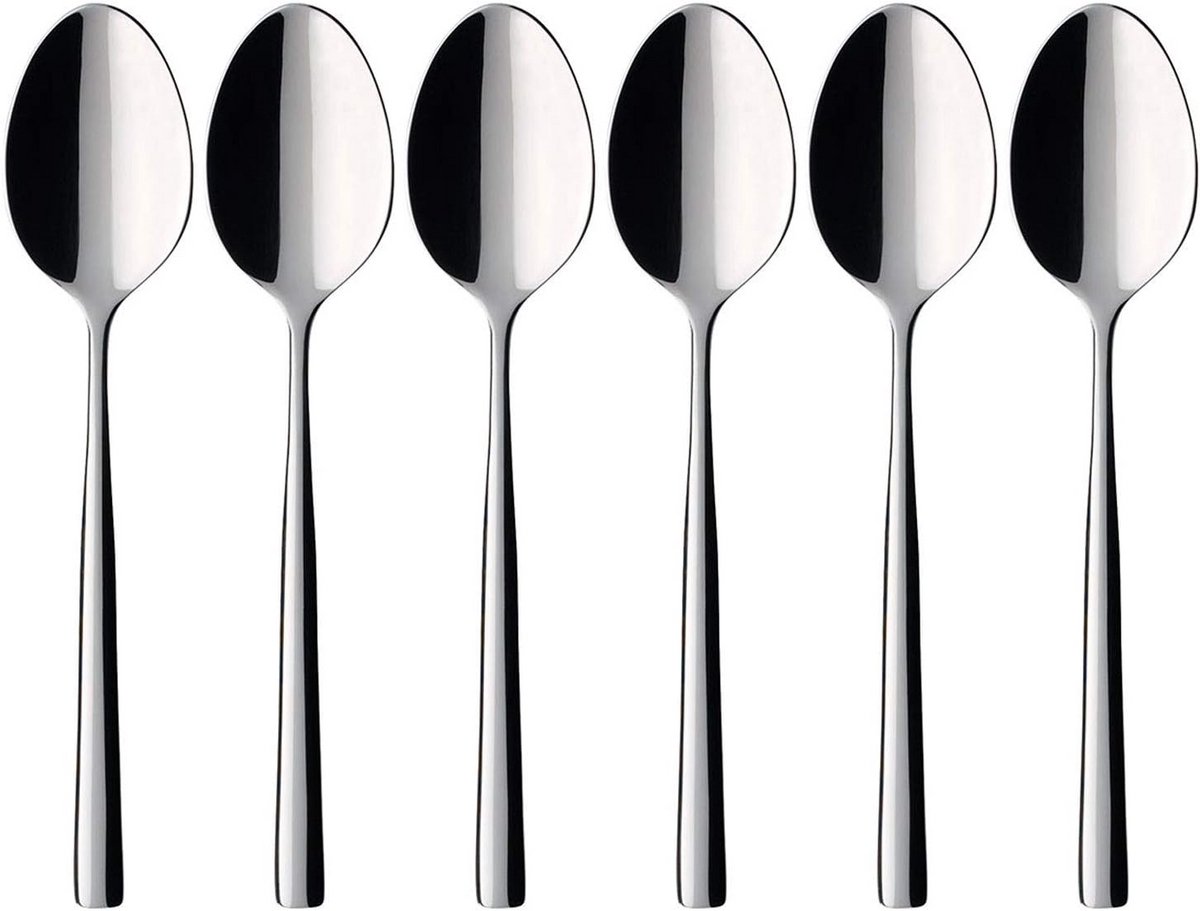 6 koffielepels 18/10 roestvrij staal vaatwasmachinebestendig
