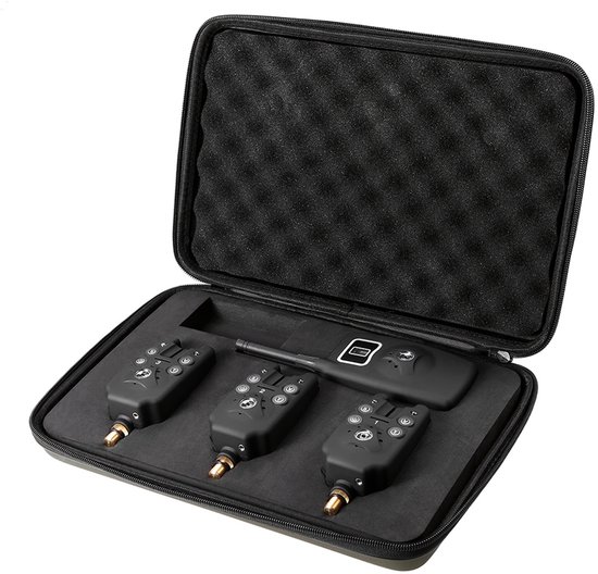 Draadloze 6+1 Beetmelder Set - Ontvanger Systeem - LED & Geluid - Geen Beet Missen bij Nachtvissen van Merkloos — afbeelding 5