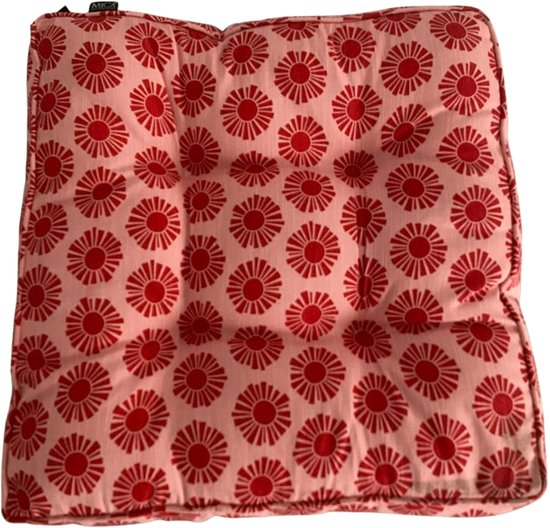 Mica Tuin Matraskussen Kumara Roze 47x47x7 cm – Zitkussen Tuinstoel – Comfortabel Outdoor Stoelkussen