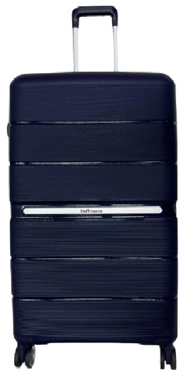 Violet Ruimbagage M – afm. 66x45x26 cm. - Hardcase PP Koffer – Zwenkwielen – TSA Cijferslot – 68L - Blauw