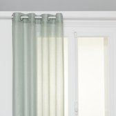 Moly Gordijn - Vitrage Gordijnen - Sheer Curtains – Lichtdoorlatende Raamgordijnen - Moderne Raamdecoratie voor Woonkamer & Slaapkamer - Polyester - 135 x 240 cm - Celadon Groen