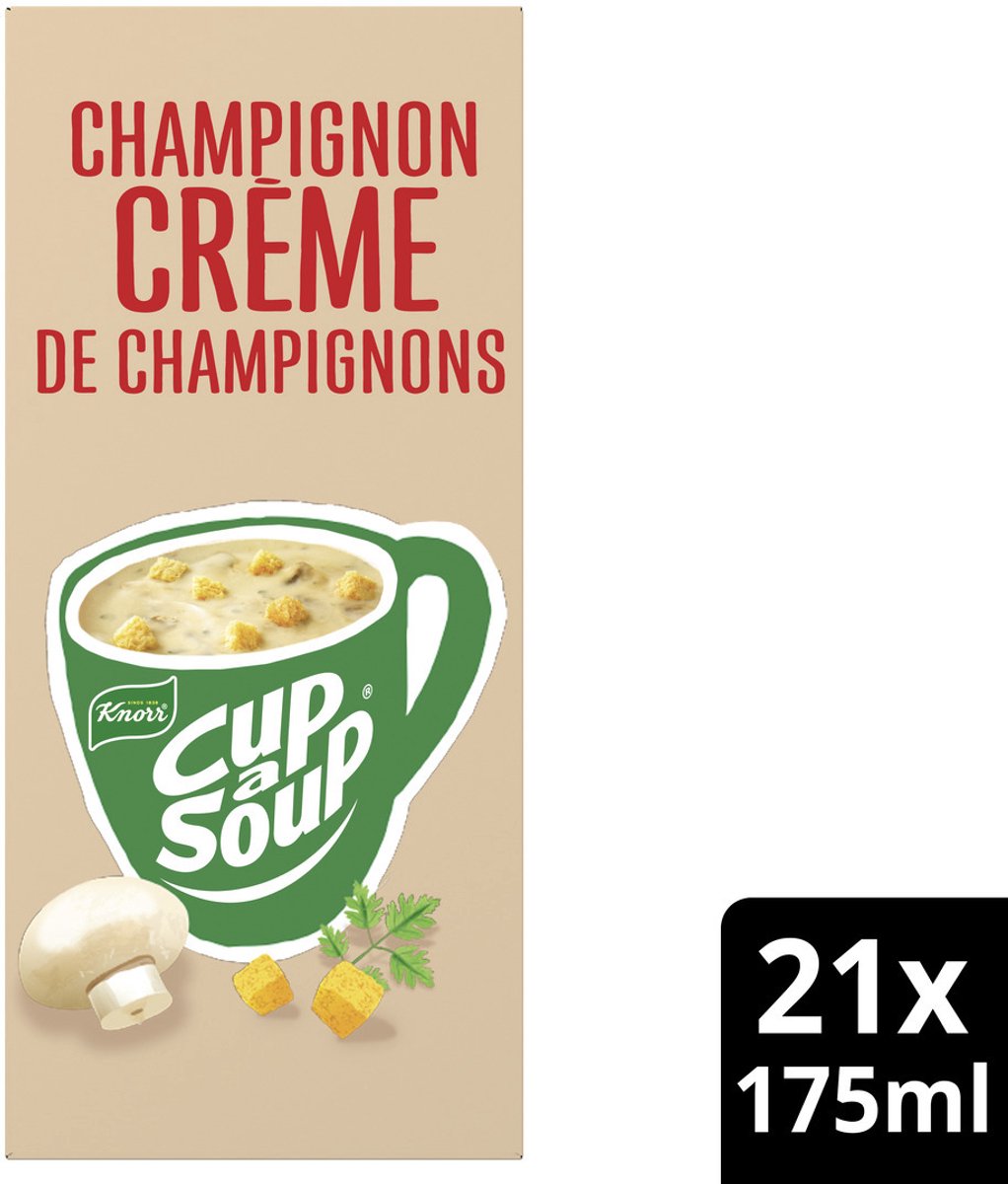 Cup a soup knorr champignon creme 175ml | 4 stuks
