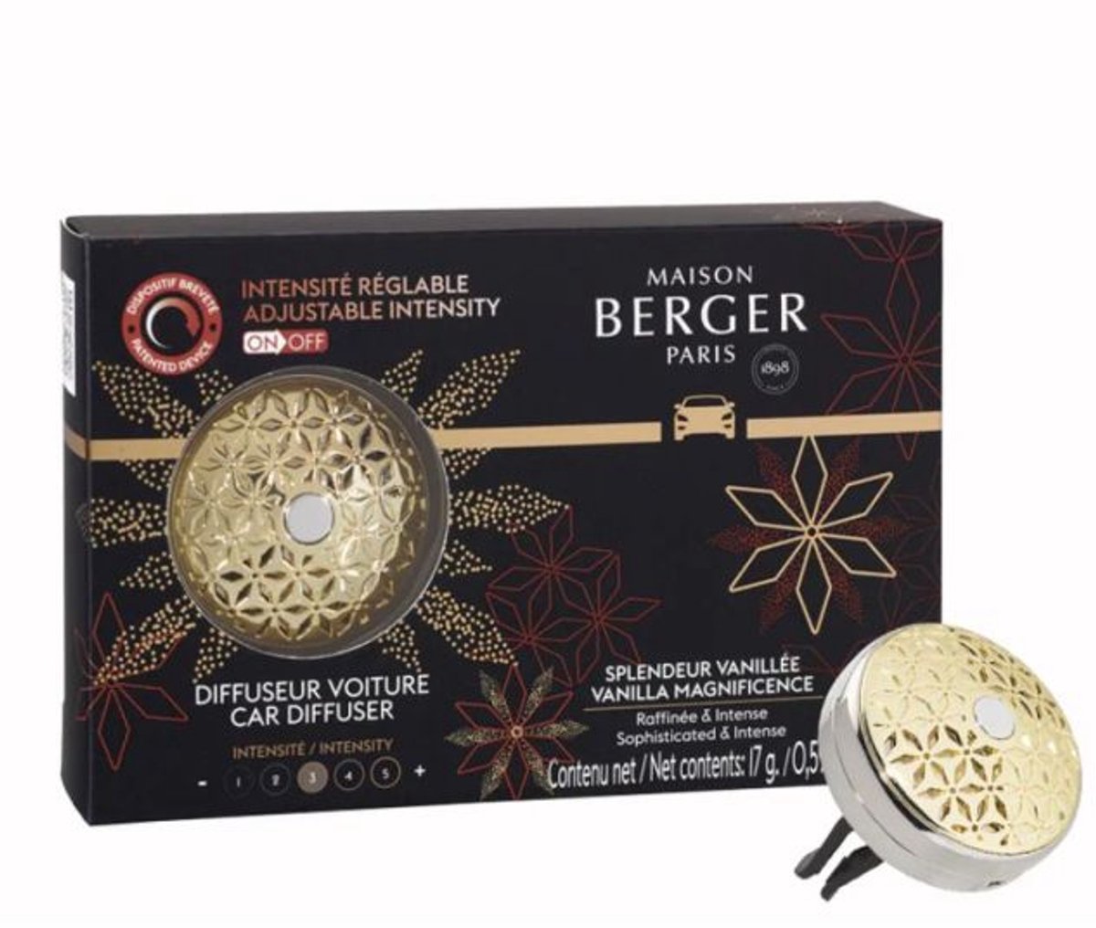 Maison Berger Autodiffuser Pomelis Goud/Zilver