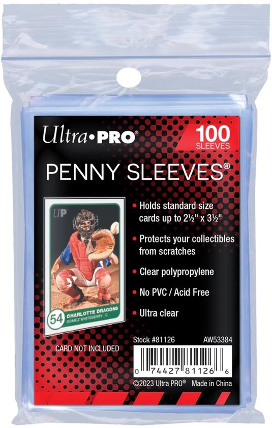 TCG Sleeves - Blanco Clear - Store Safe Ultra Pro (Standard Size) - Pokemon sleeves- Penny sleeves