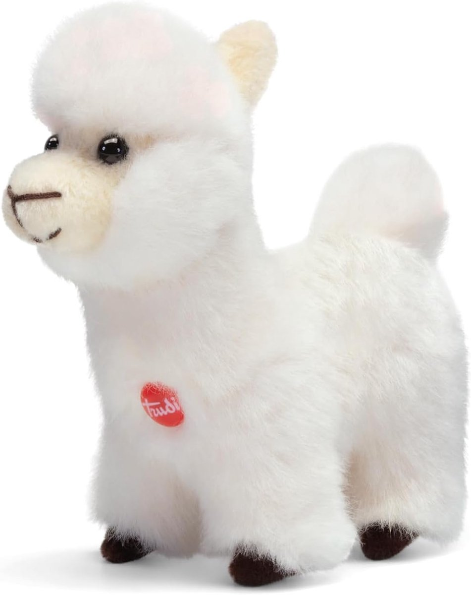 Trudi - Sweet Collection Knuffel Alpaca Alfredo 9 cm - Handgemaakt in Italië - Pluche knuffel - Knuffeldier voor jongens en meisjes - Wit - 9x9x5 cm maat XXS