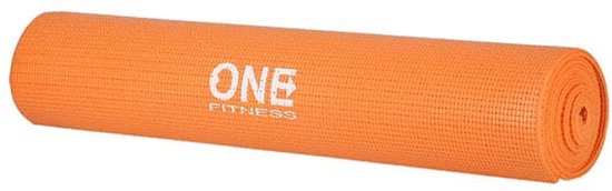 One Fitness YM02 - Yogamat - PVC - 1730x610 mm - Oranje van One — afbeelding 4