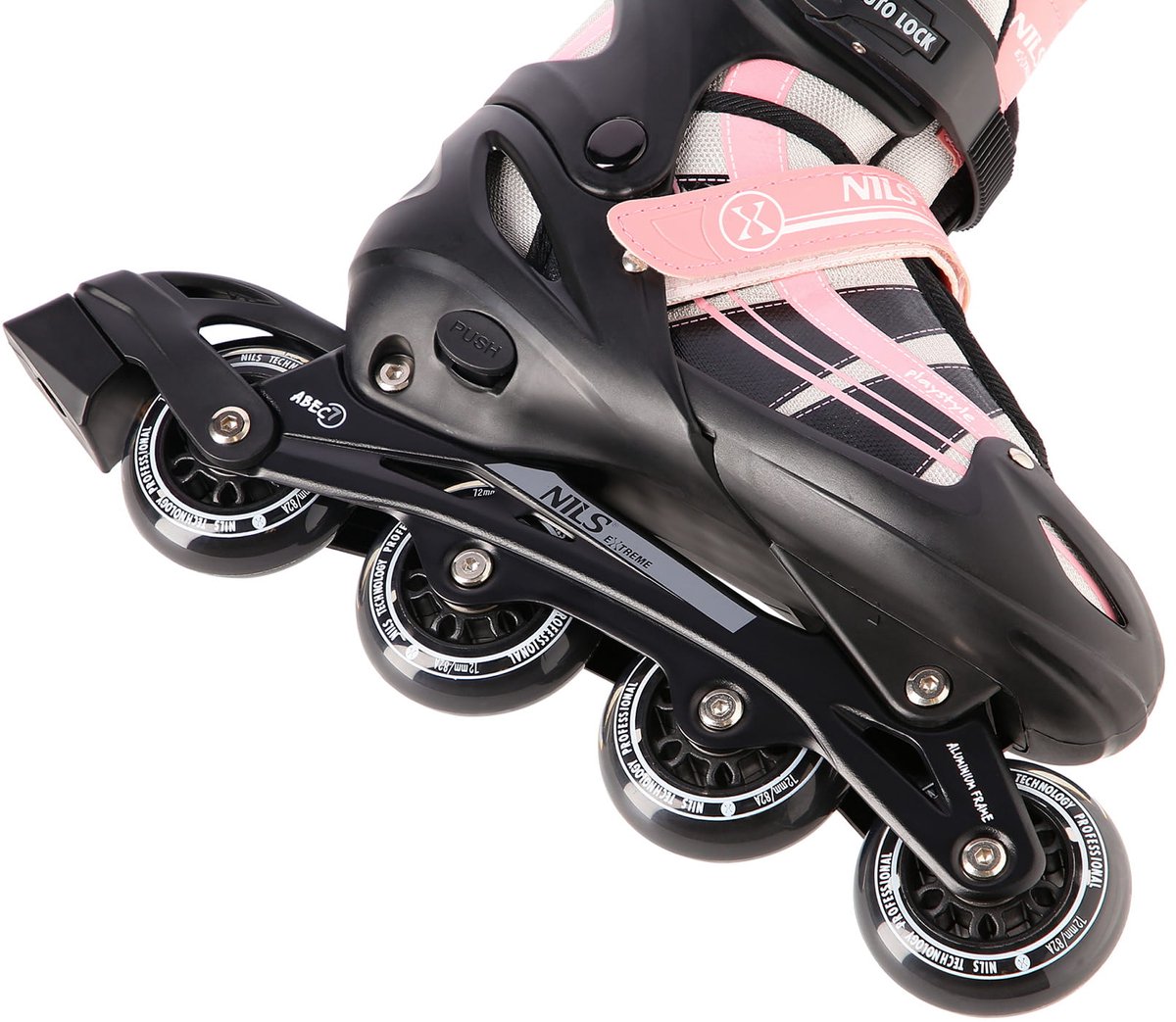 Nils Extreme NH18366A Serie 2-in-1 Rolschaatsen en Verstelbaar Roze