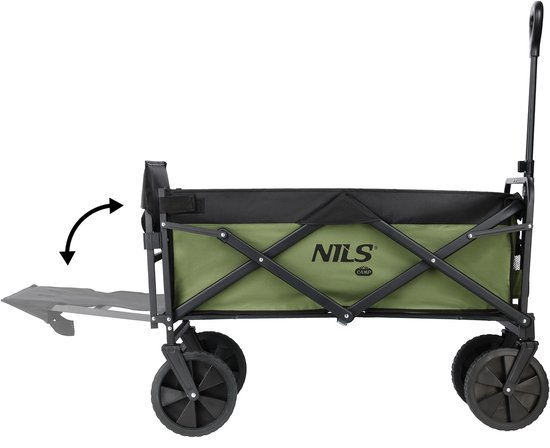 NILS CAMP NC2602 - Bolderkar - 150 litra - Groen - Stalen Frame van Merkloos — afbeelding 4