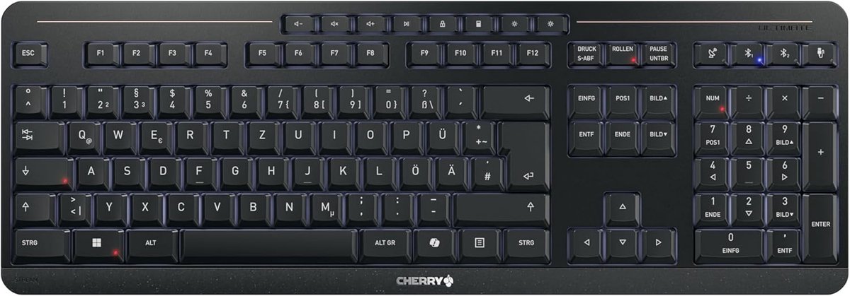 Draadloos en Bedraad Toetsenbord met Duitse Indeling (QWERTZ) en Verlichting