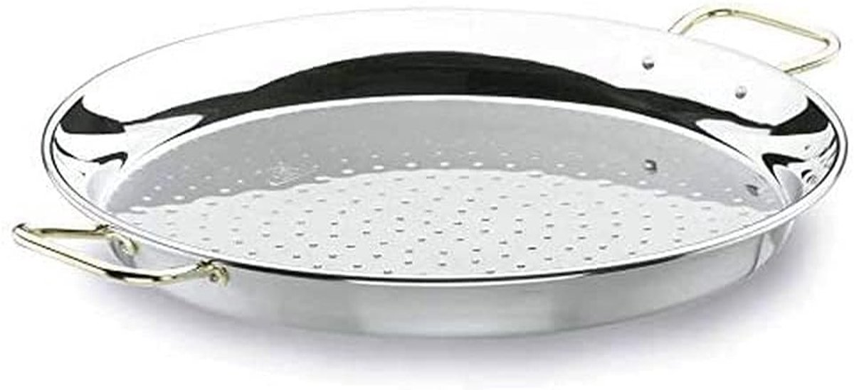 Grote Roestvrijstalen Paella Pan - 50 cm - Originele Valenciaanse Pan