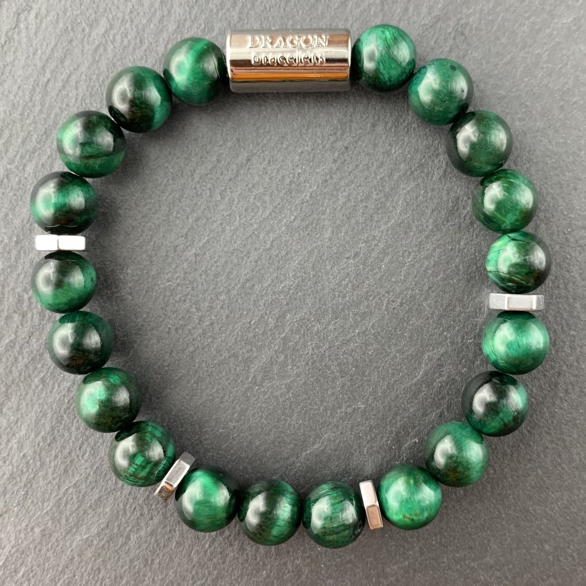 Dragon Bracelets® Essentials - Heren en Dames Armbanden - Tijgeroog - Groen