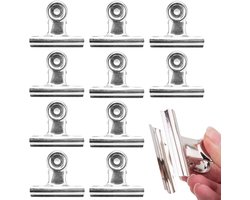 10 stuks metalen letterclips 90 mm - brede beugelclips roestvrij staal