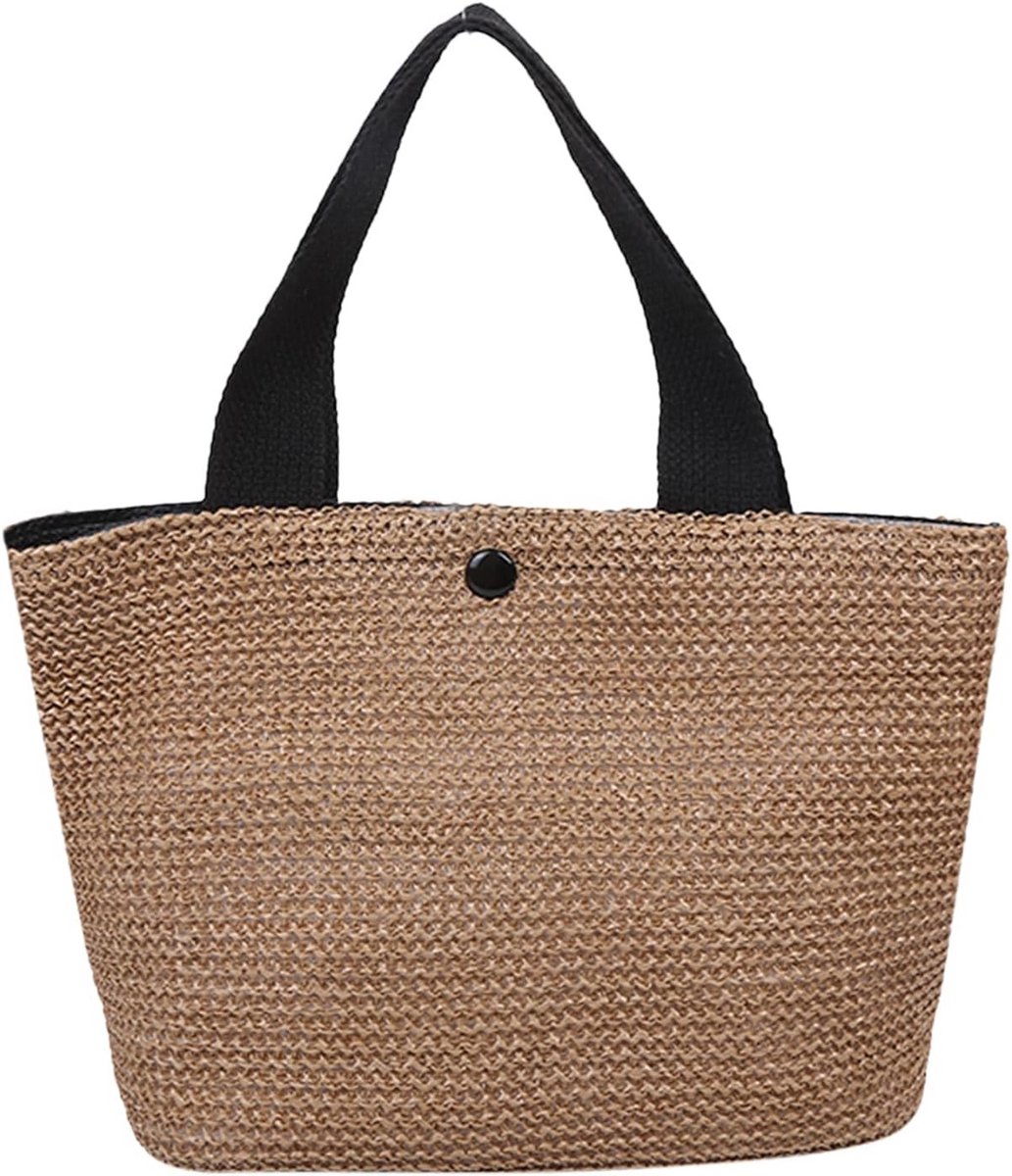 Dames Rotan Tas Zomer Schoudertas Grote Capaciteit Strandtas Boho Stijl