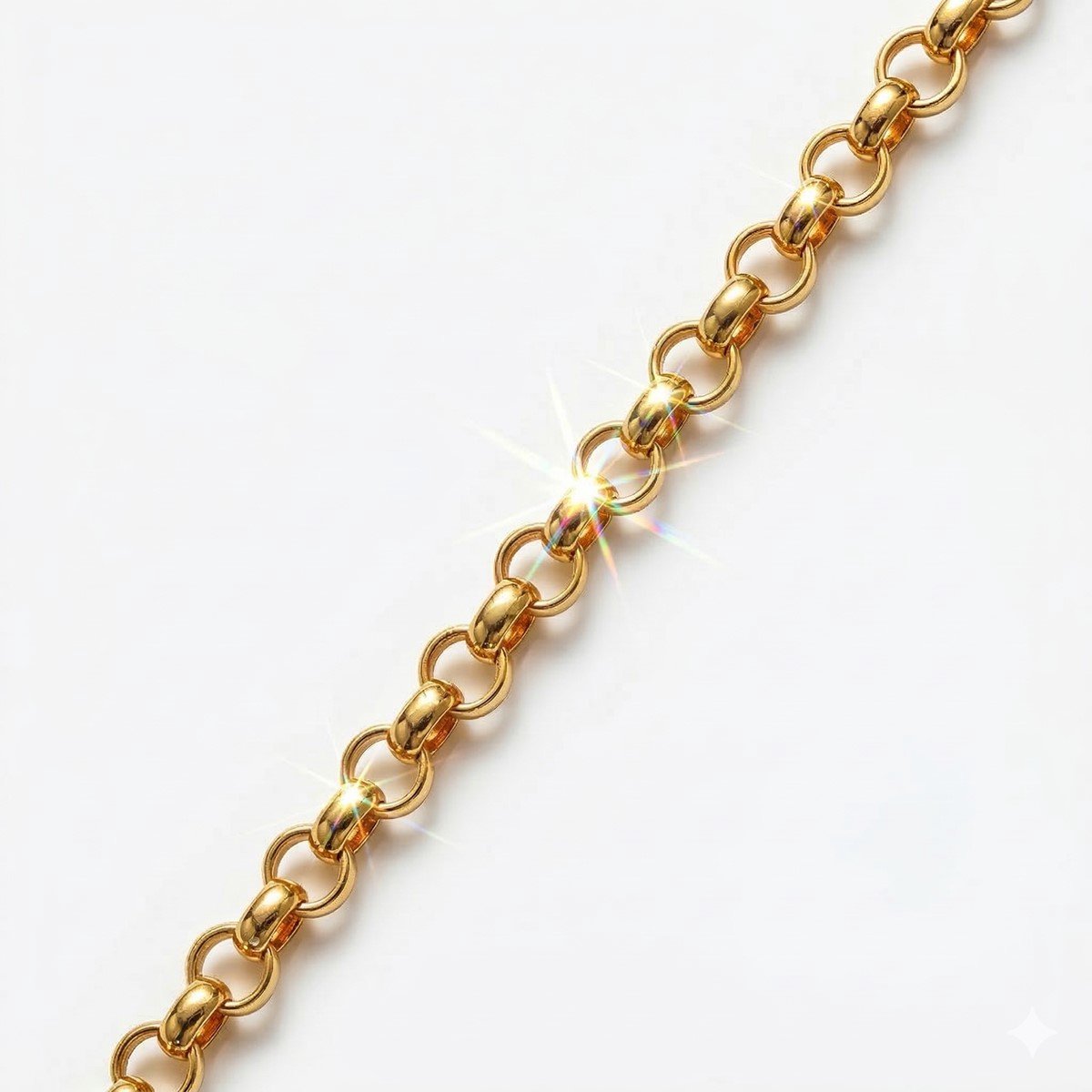Gouden Ketting Jasseron Schakel 4.0 mm 75cm 14 karaats