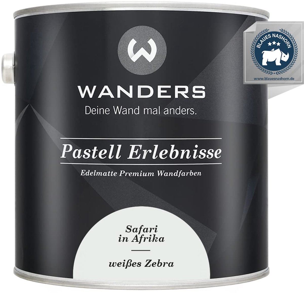 Wanders Muurverf - Edelmatte Krijtverf voor Hout en Meubels - Zeer Lichtgrijs Zebra - 2,5L