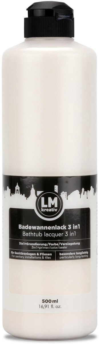 LM-Kreativ 3 in 1 2K badkuiplak – tegelverf – goud 500 ml