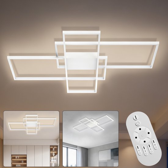 72W LED Plafondlamp – Dimbaar 2800-6500K – IP44 – 5040lm – Modern – Afstandsbediening