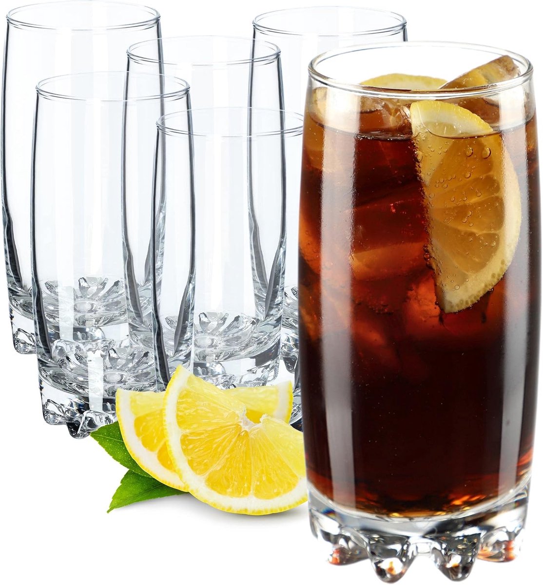 Set van 6 Stevige Drinkglazen voor Water, Sap en Cocktails
